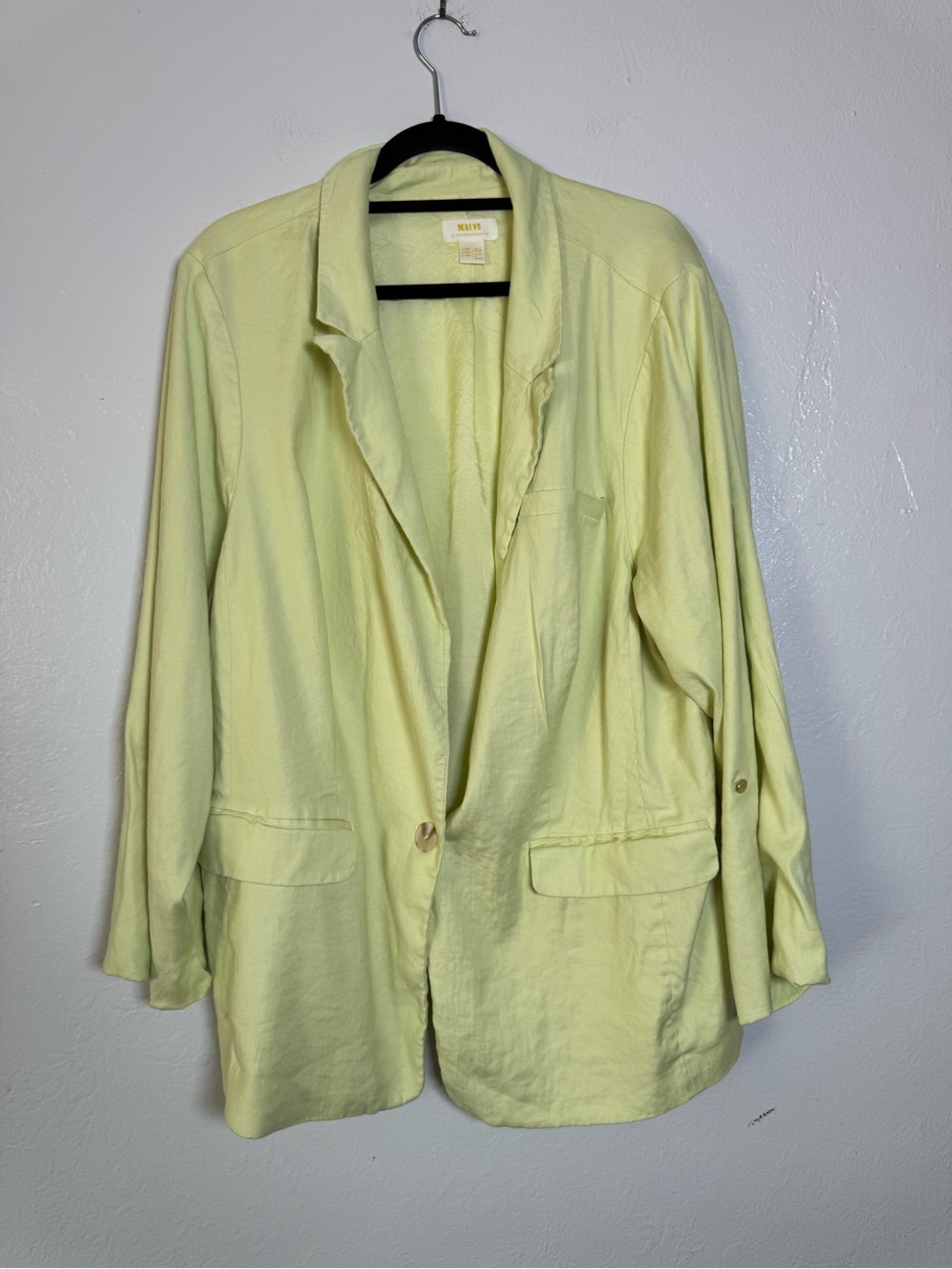 Anthropologie Maeve Linen Blend Oversized Blazer - Picture 3 of 16